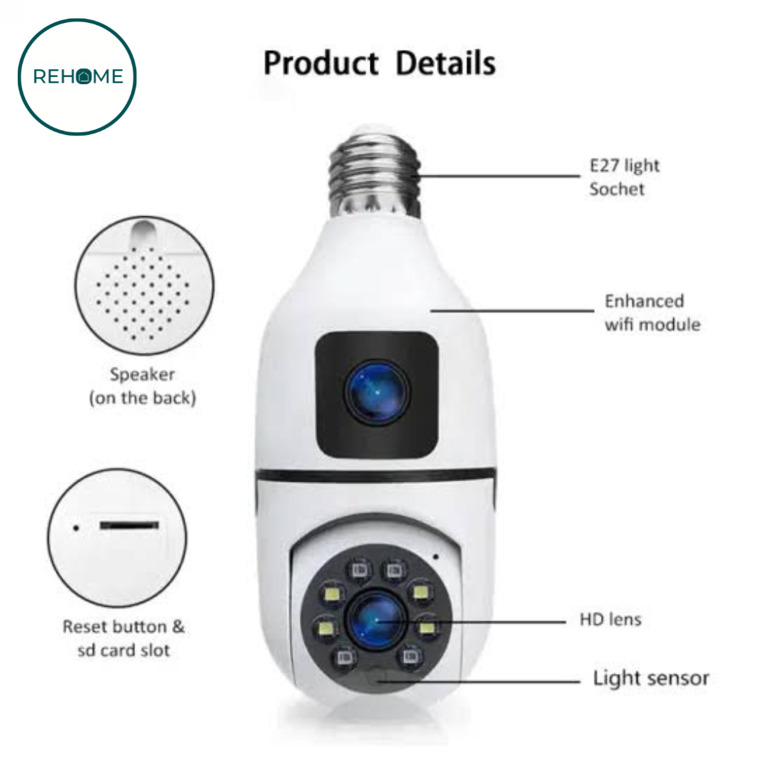 Wireless Wifi Bulb Security Camera - (IMPORTED)