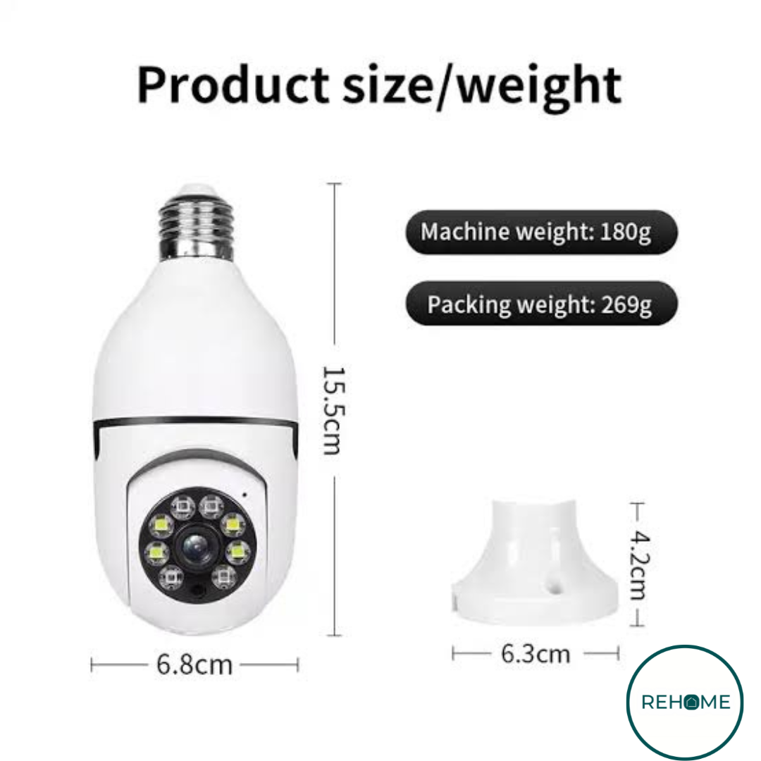 Wireless Wifi Bulb Security Camera - (IMPORTED)