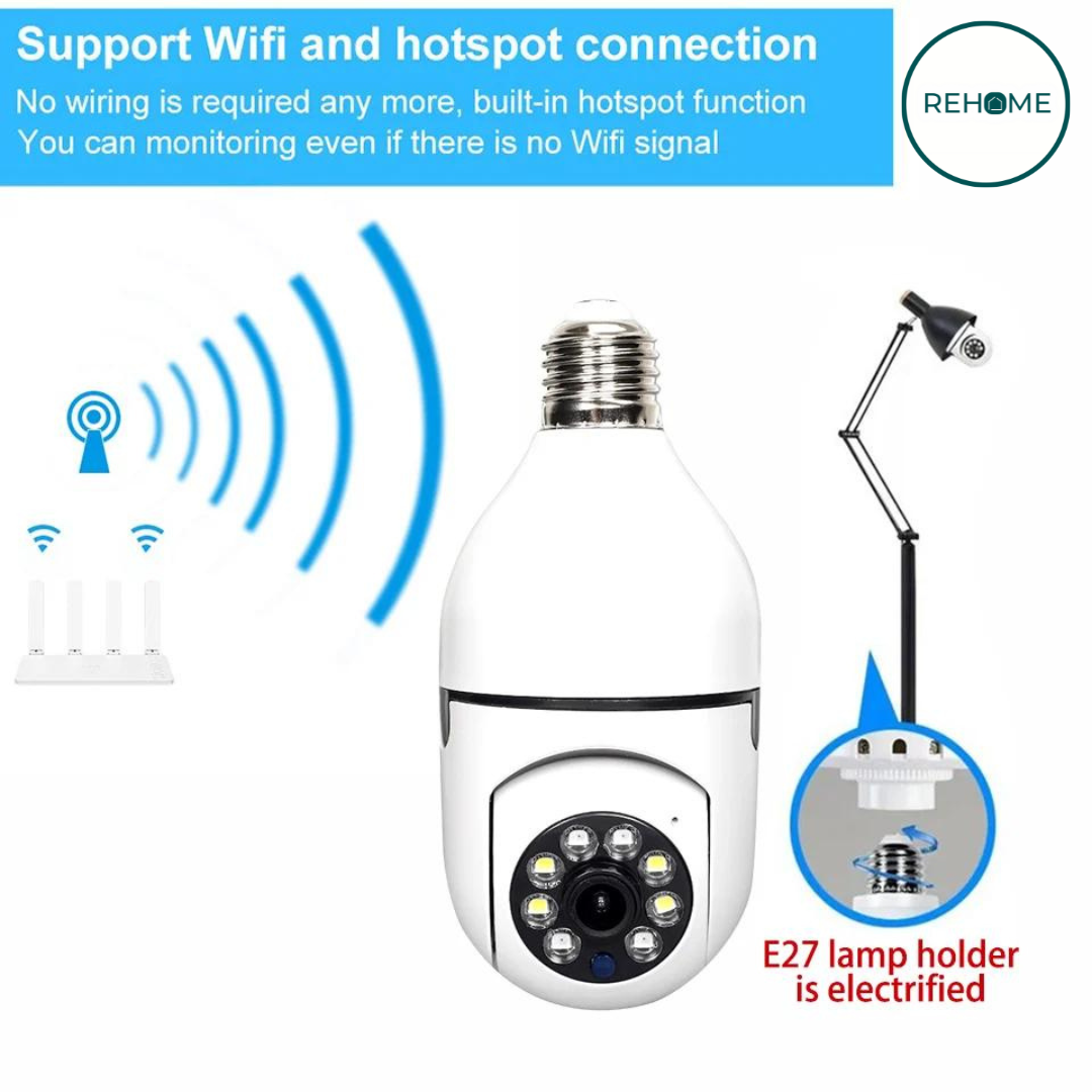 Wireless Wifi Bulb Security Camera - (IMPORTED)